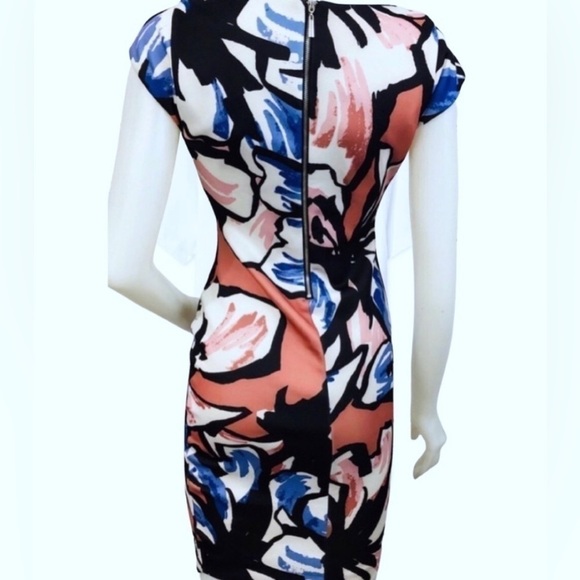 bar III Abstract Multi Colored Body-con Dress - Picture 3 of 4